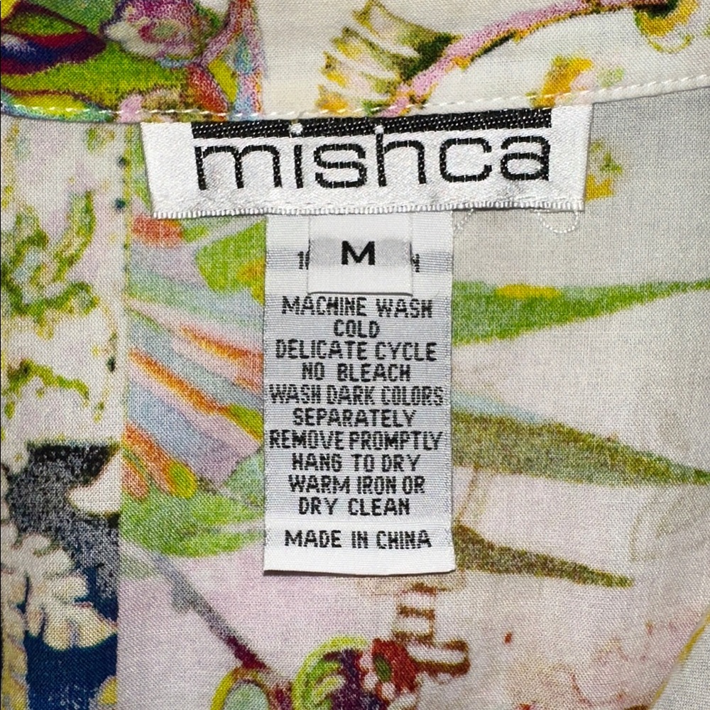 Mishca Vibrant Paisley Women's Blazer/Tunic Size Medium. - Picture 14 of 16